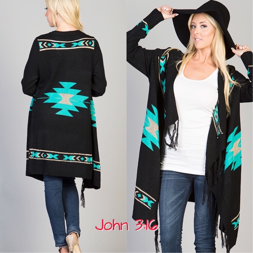 Knit open cardigan